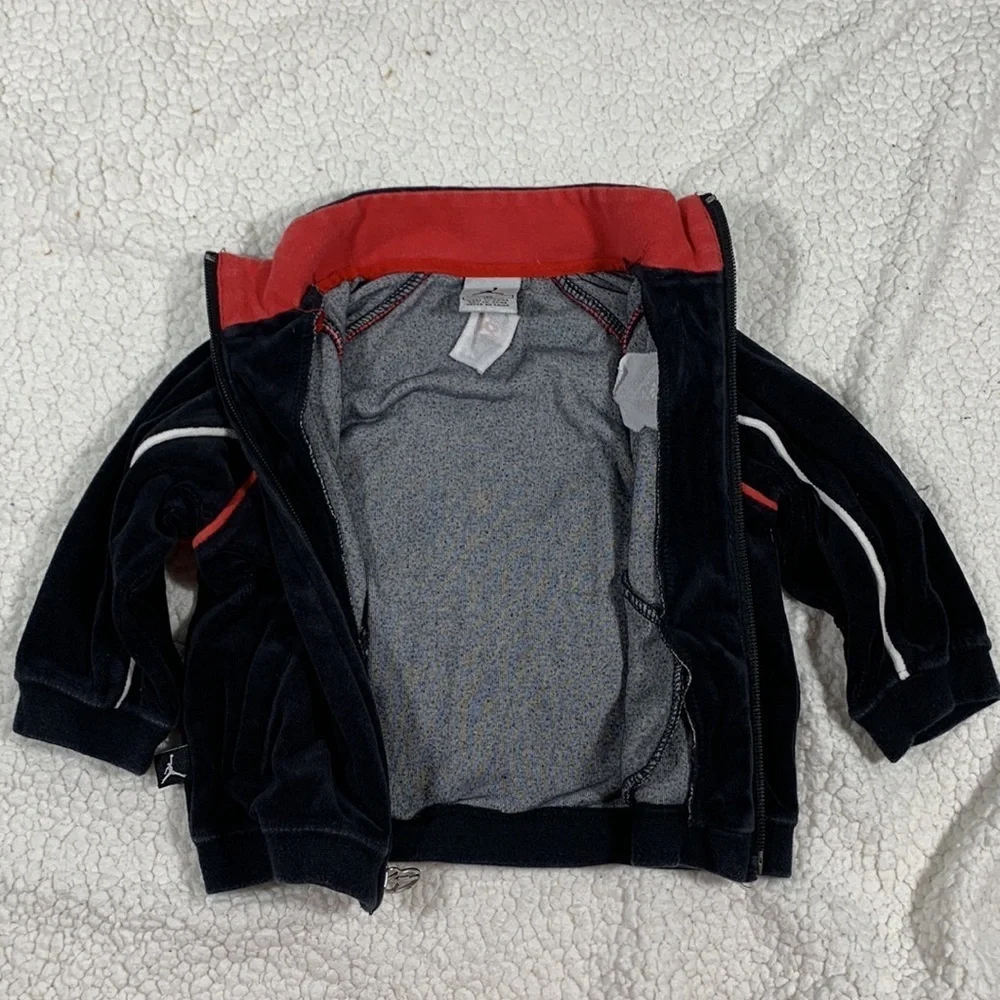 Nike Air Jordan Toddler Velour Zip up sweatshirt